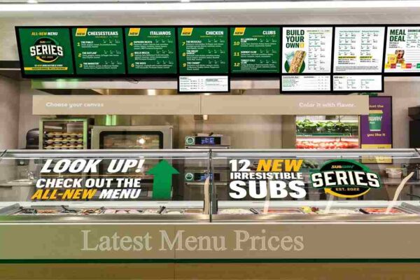 Subway Menu Prices