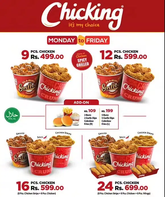 ChicKing Menu Prices Canada 1