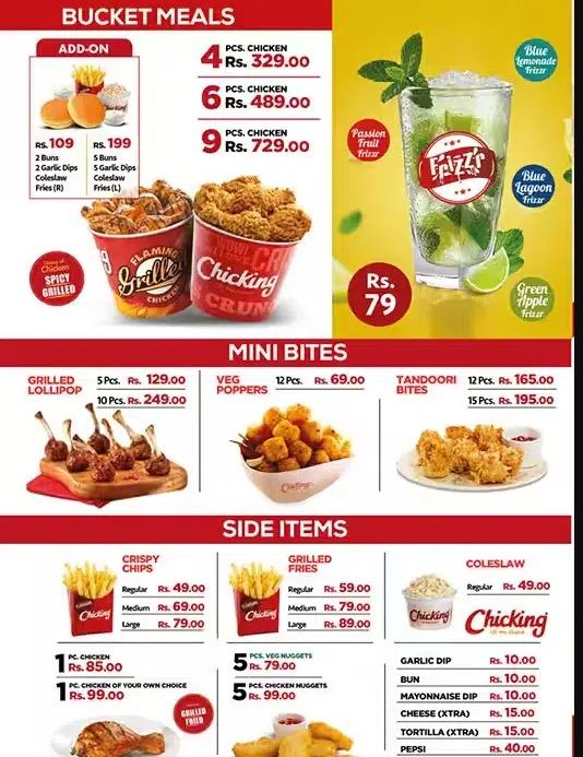 ChicKing Menu Prices Canada 2