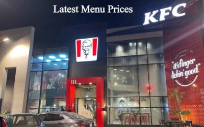 KFC Gujrat Pakistan Menu Prices