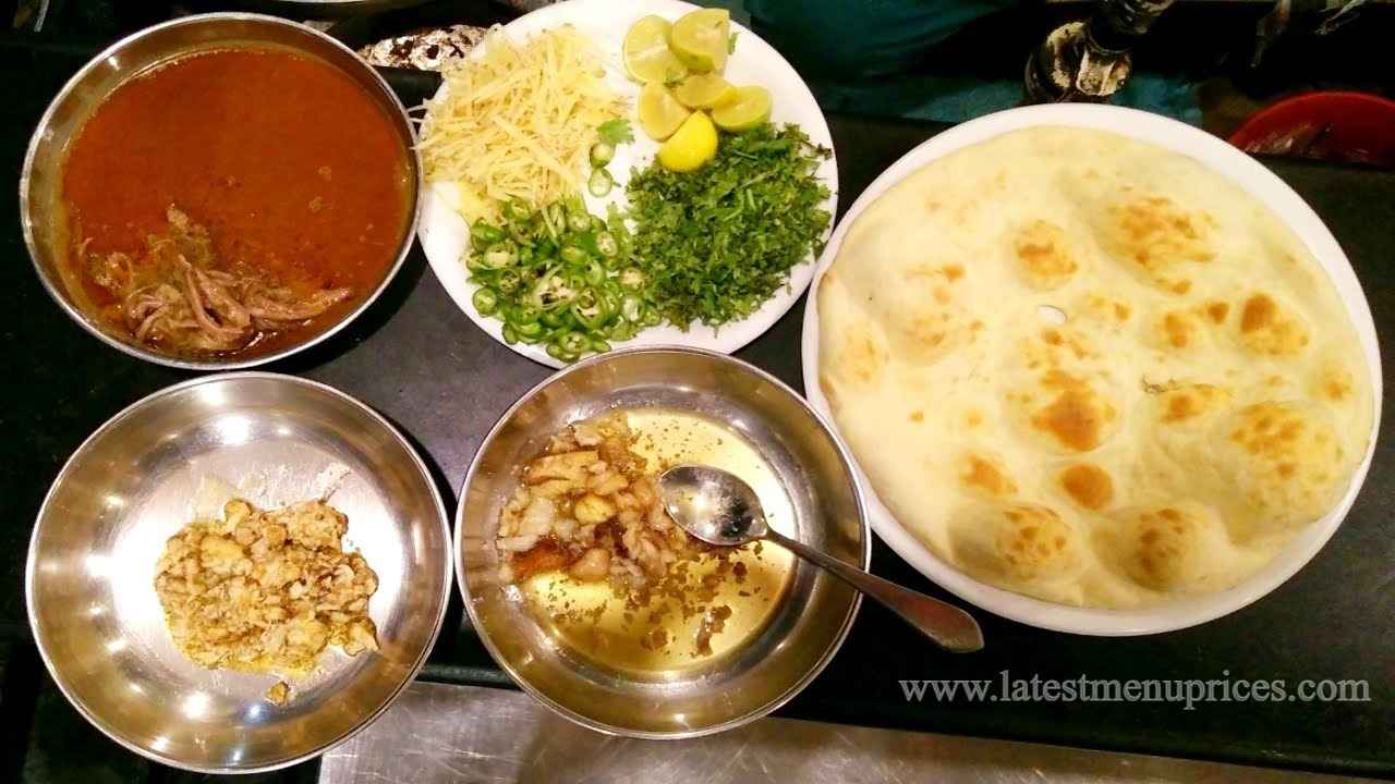 Muhammadi Nihari TownShip Lahore Menu