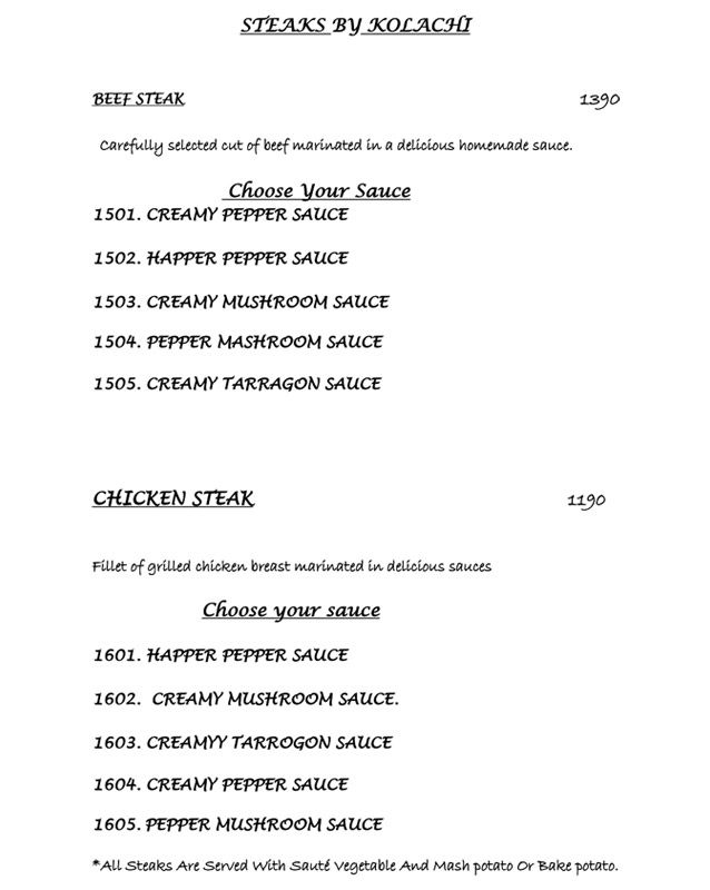 Kolachi Do Darya Menu 4